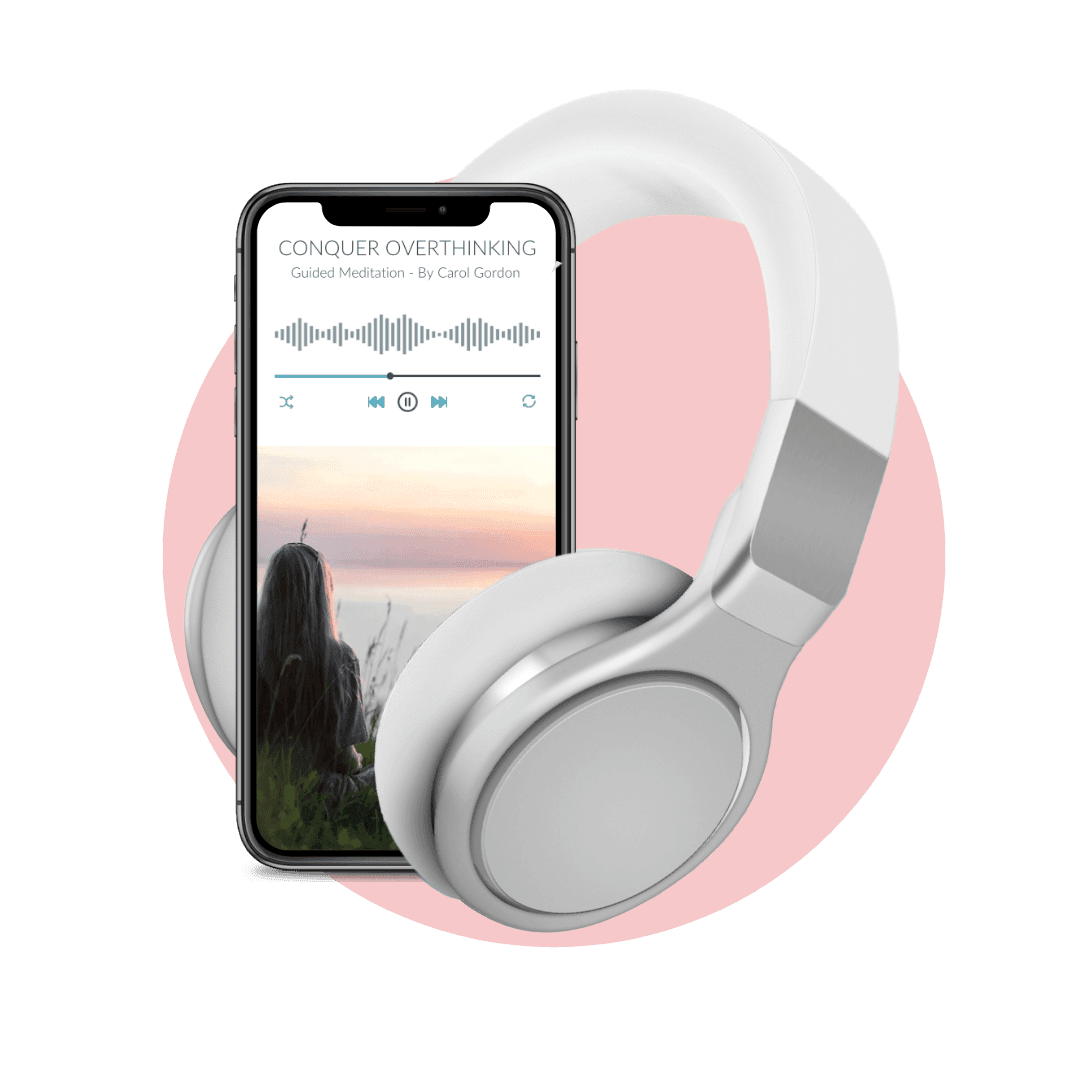 mobile phone playing stop overthinking hypnosis recording