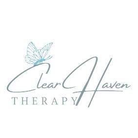 Clear Haven Therapy logo in teal and soft blue tones representing calm and clarity, used for a UK based counselling and Rapid Transformational Therapy practice.