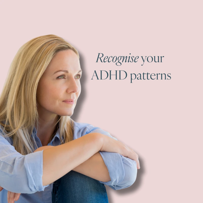 Course cover for Recognise Your ADHD Patterns, a self-guided ADHD coaching module